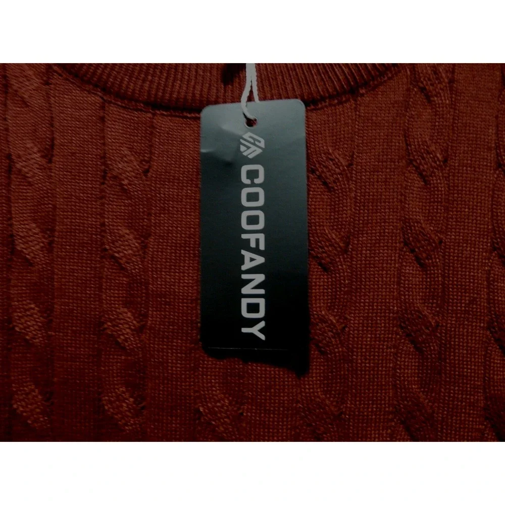 Coofandy cable knit